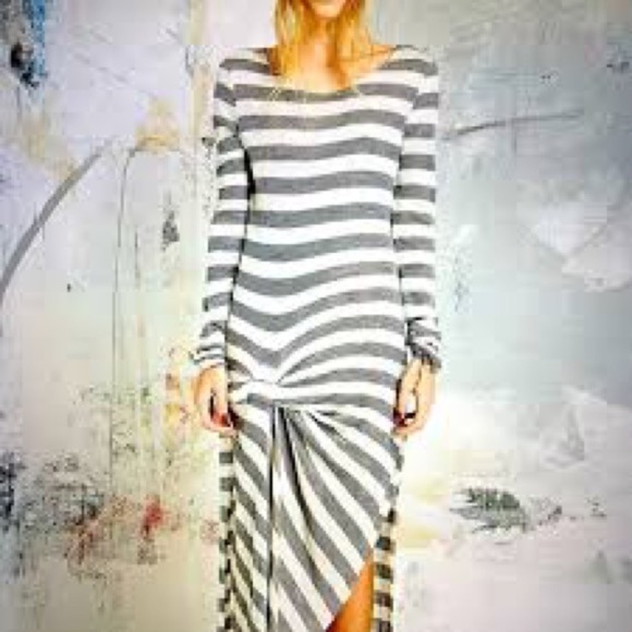 Free People Beach Go Lightly Strip Knot Linen Maxi dress - Picture 1 of 8